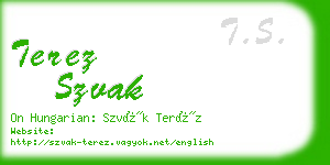 terez szvak business card